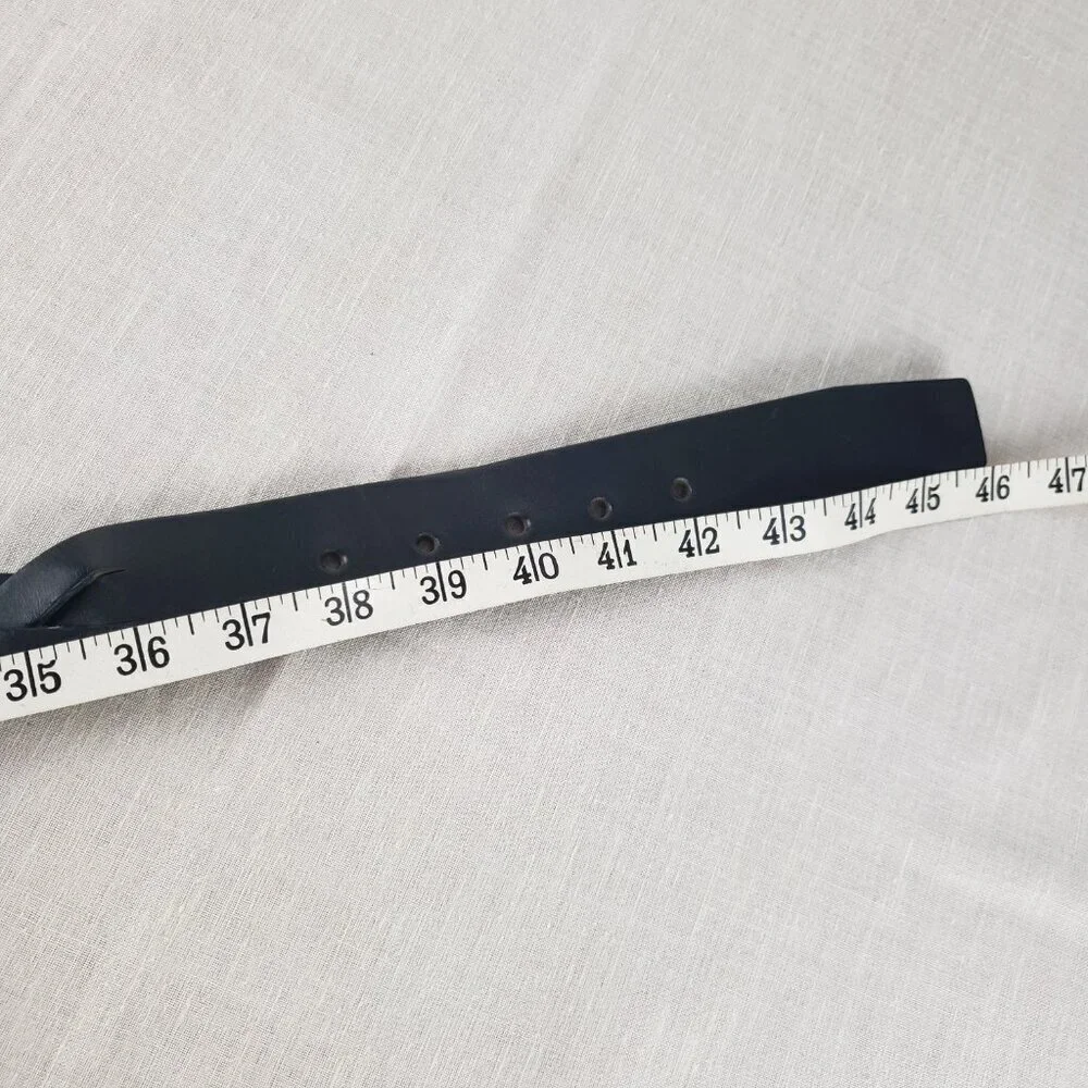 Coach Braided Belt Black Leather 1.5